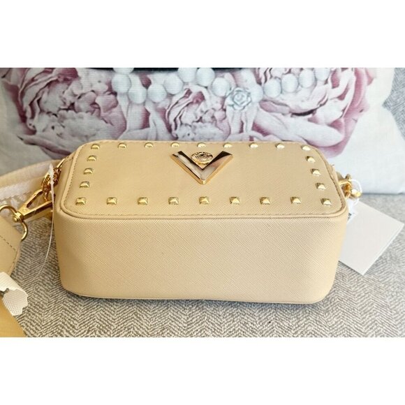 Valentino Orlandi Taupe Double Zipper Crossbody NWT - Picture 8 of 8